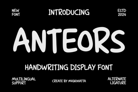 Anteors: A Versatile Sans Serif Font for Modern Web Design