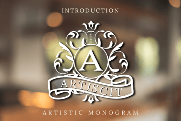 Artistic Monogram: A Decorative Font for Creative Branding