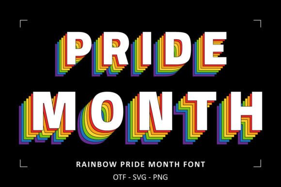 Boost Your Brand with Rainbow Pride Month Font