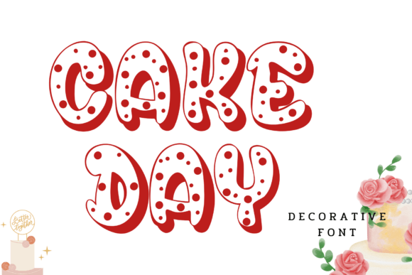 Cake Day: A Decorative Font for Editorial Creativity