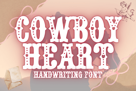 Cowboy Heart Handwritten Font for Craft Projects