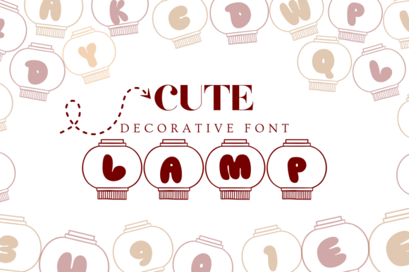 Cute Lamp Font for Business Branding