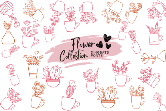 Flower Collestion: A Cheerful Font for Handmade Creators