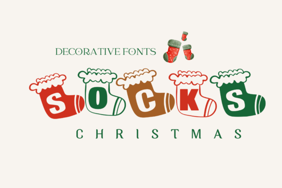 Font Choice That Wears Well: Socks Christmas for Editorial Design
