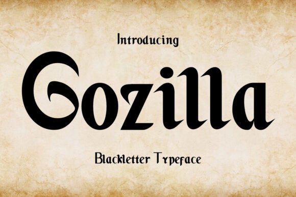 Gozilla: A Font That Adds Character to Every Craft Project