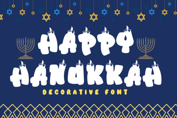 Happy Hanukkah: A Festive Font for Digital Design
