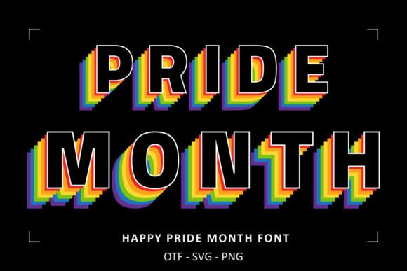 Happy Pride Month Font for Handmade Creations