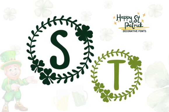 Happy St Patrick: A Decorative Font for Digital Design