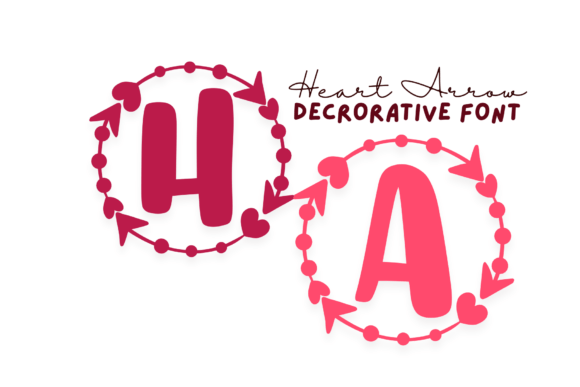 Heart Arrow: A Decorative Font for Creative Branding Projects