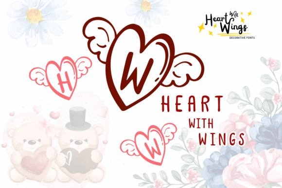 Heart with Wings: A Font That Flies