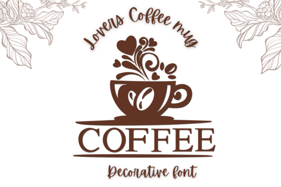 Lovers Coffee Mug Font for Web Design