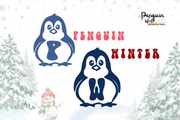 Penguin Winter: A Decorative Font for Digital Branding
