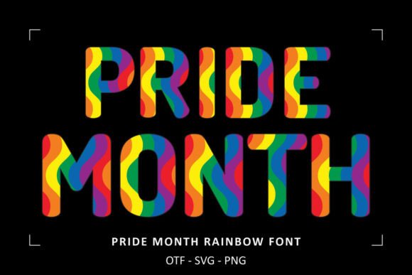 Pride Month Rainbow Font for Branding Projects