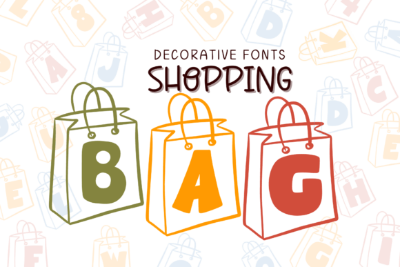 Shopping Bag Font for Campaign Creatives
