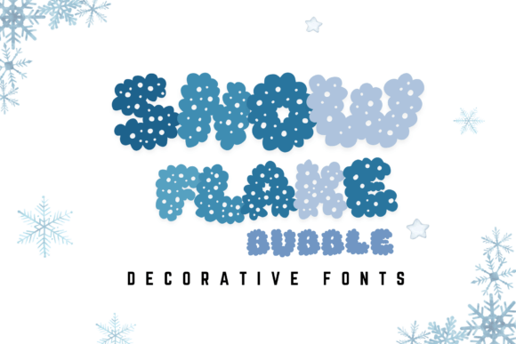 Snowflake Bubble Font for Campaign Creatives