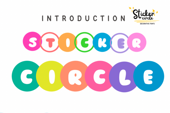 Sticker Circle: A Decorative Font with Personality
