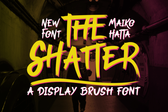 The Shatter: A Modern Brush Typeface for Bold Digital Campaigns