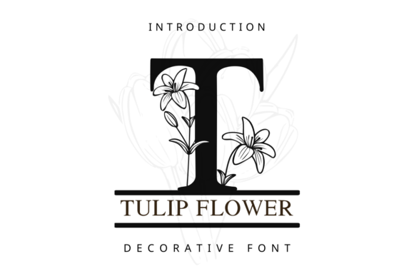 Tulip Flower: A Decorative Font for Visual Impact