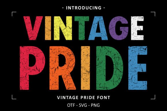 Vintage Pride Font for Handmade Creations
