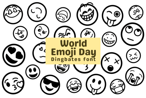 World Emoji Day Font for Creative Projects